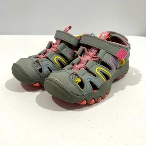 Thereabouts Little & Big Girls Ripple Strap Sandals